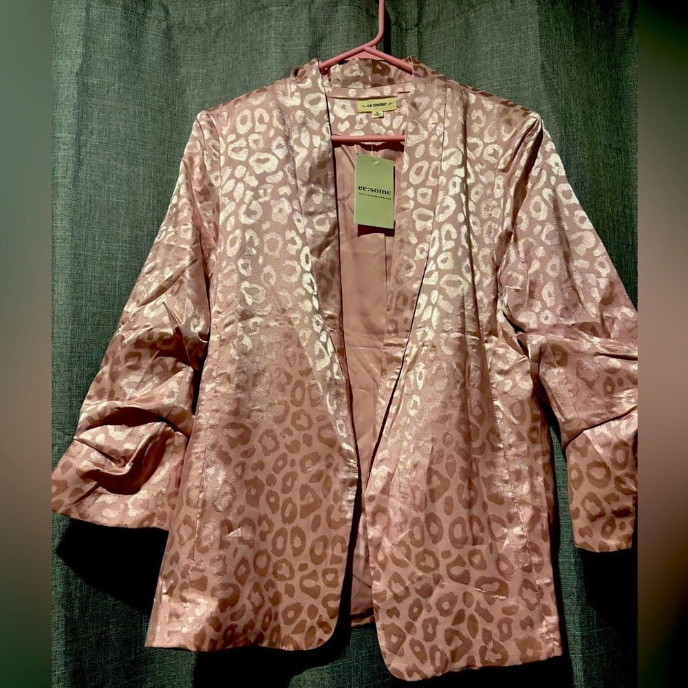 Blazer pink leopard